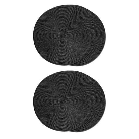 Round Braided Placemats Set of 12 Table Mats for Dining Tables Washable Non-Slip Place Mats 15 Inch Halloween Black
Round Braided Placemats Set of 12 Table Mats for Dining Tables Washable Non-Slip Place Mats 15 Inch Halloween Black