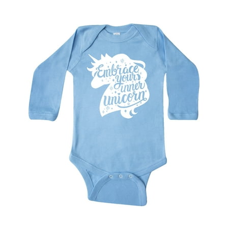 Inktastic Embrace Your Inner Unicorn in White Silhouette Gift Baby Boy or Baby Girl Long Sleeve Bodysuit
Inktastic Embrace Your Inner Unicorn in White Silhouette Gift Baby Boy or Baby Girl Long Sleeve Bodysuit