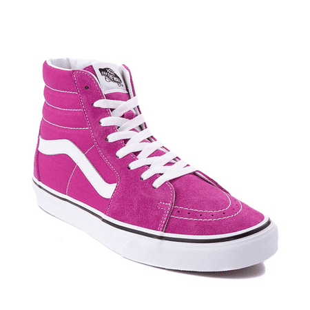 Vans Sk8-Hi Men s Suede Fuchsia-Red/White 10.5M