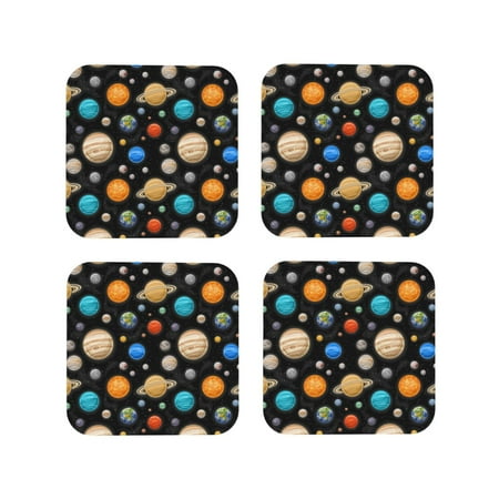 Honeii Planets In Deep Space Print Leather Coaster Set of 4 Ideal for Safeguarding Your Furniture from Drinks Spills and Effortless Cleanup-Square
Honeii Planets In Deep Space Print Leather Coaster Set of 4 Ideal for Safeguarding Your Furniture from Drinks Spills and Effortless Cleanup-Square