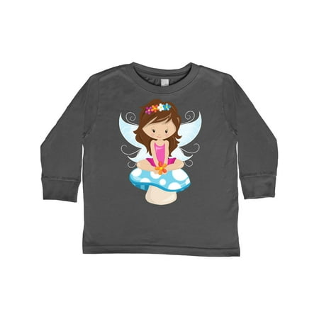 Inktastic Cute Fairy Brown Hair Fairy Sitting On Mushroom Gift Toddler Toddler Girl Long Sleeve T-Shirt
Inktastic Cute Fairy Brown Hair Fairy Sitting On Mushroom Gift Toddler Toddler Girl Long Sleeve T-Shirt