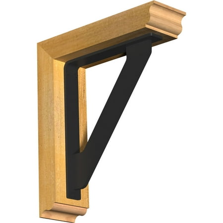 4 W x 14 D x 16 H Traditional Traditional Ironcrest Rough Sawn Bracket Western Red Cedar (1 1/2 W x 10 D x 12 H Iron Bracket)