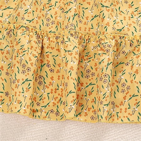 B91xZ Summer Dress Kids Toddler Child Girls Short Bubble Sleeve Floral Elastic Waist Summer Princess Dress Outfits Orange Size 3-4 Years
B91xZ Summer Dress Kids Toddler Child Girls Short Bubble Sleeve Floral Elastic Waist Summer Princess Dress Outfits Orange Size 3-4 Years