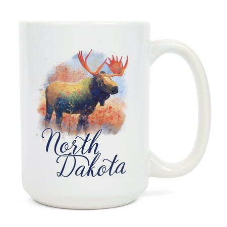 15 fl oz Ceramic Mug North Dakota Moose Watercolor Dishwasher & Microwave Safe
15 fl oz Ceramic Mug North Dakota Moose Watercolor Dishwasher & Microwave Safe