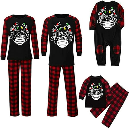 wsevypo Family Matching Pajamas Sets Plaid Round Neck Long Sleeve Baby Romper/ Pullover+ Trousers
wsevypo Family Matching Pajamas Sets Plaid Round Neck Long Sleeve Baby Romper/ Pullover+ Trousers
