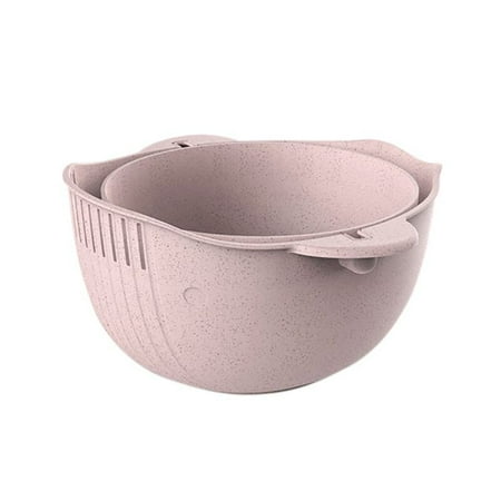 Multicooker Bowl Wheat Double Layer Draining Basket Fruit Sink Washing Strainer Colander Kitchen Supplies
Multicooker Bowl Wheat Double Layer Draining Basket Fruit Sink Washing Strainer Colander Kitchen Supplies
