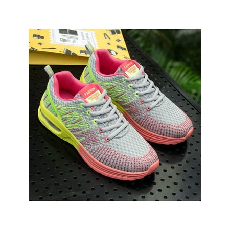 Fangasis Women Casual Sneaker Color Block Sneakers Breathable Flats Ladies Trainers Daily Comfort Air Cushion Walking Shoe Gray Pink 6
Fangasis Women Casual Sneaker Color Block Sneakers Breathable Flats Ladies Trainers Daily Comfort Air Cushion Walking Shoe Gray Pink 6