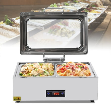 Oukaning 9L Chafing Dish Buffet Set Stainless Steel Buffet Warmer Server Chafing Dish with Covers Adjustable Temperature
Oukaning 9L Chafing Dish Buffet Set Stainless Steel Buffet Warmer Server Chafing Dish with Covers Adjustable Temperature