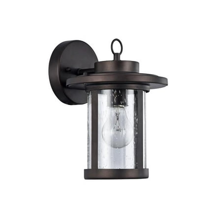 10 in. Lighting Vaxcel Transitional 1 Light Rubbed Bronze Outdoor Wall Sconce - Oil Rubbed Bronze
10 in. Lighting Vaxcel Transitional 1 Light Rubbed Bronze Outdoor Wall Sconce - Oil Rubbed Bronze