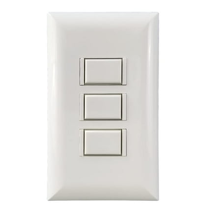 TOUCH-PLATE 500S1-0300A-WHT 5001 Switch 1 Gang 3B/0L Analog WHT Complete