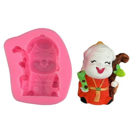 Chocolate Candy Molds Cake Decorating Chinese God Goddess of Life Durable Gift