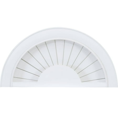 Elegant Window Faux Wood Window Arch, White