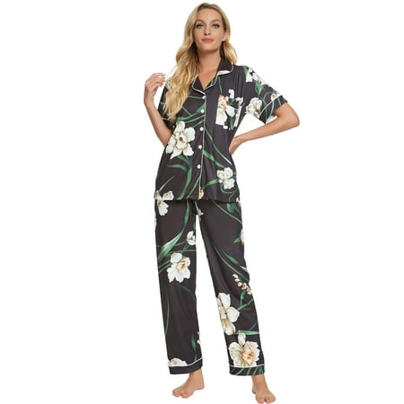 Unique Bargains Women s 2pcs Floral Button Down Pajama Set Nightwear Sleepwear Sets
Unique Bargains Women s 2pcs Floral Button Down Pajama Set Nightwear Sleepwear Sets