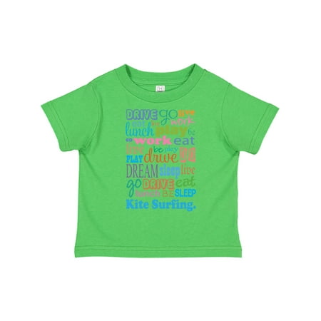 Inktastic Live Dream Kite Surfing Gift Toddler Boy or Toddler Girl T-Shirt