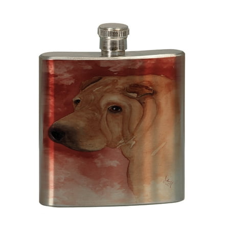 KuzmarK 6 oz. Stainless Steel Pocket Hip Liquor Flask - Chinese Shar-Pei Fawn Horsecoat Head Study Art by Denise Every
KuzmarK 6 oz. Stainless Steel Pocket Hip Liquor Flask - Chinese Shar-Pei Fawn Horsecoat Head Study Art by Denise Every