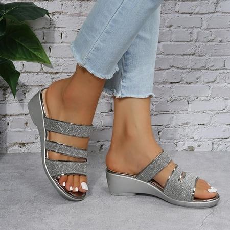 Leesechin Slide Sandals for Women Clearance Wide Width Women Shoes Ladies Beach Wedge Sandals Summer Non-Slip Causal Slippers
Leesechin Slide Sandals for Women Clearance Wide Width Women Shoes Ladies Beach Wedge Sandals Summer Non-Slip Causal Slippers