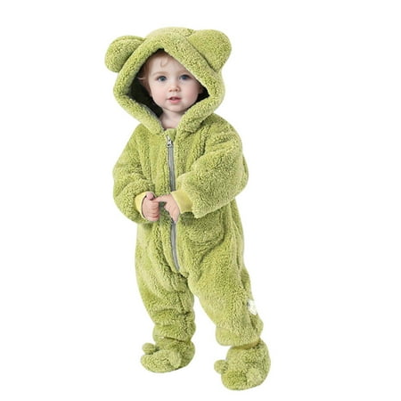 Baby Girls Long Sleeve Hooded Jumpsuit Romper Outfits Winter Warm Clothes Baby Bodysuit Girl Green 100
Baby Girls Long Sleeve Hooded Jumpsuit Romper Outfits Winter Warm Clothes Baby Bodysuit Girl Green 100