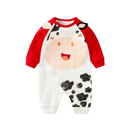 Dadaria Fall Baby Boys Girls Clothes 0M-18M Newborn Infant Dairy Cow Print Cartoon Romper Jumpsuit Outfits Red 90 Toddler
Dadaria Fall Baby Boys Girls Clothes 0M-18M Newborn Infant Dairy Cow Print Cartoon Romper Jumpsuit Outfits Red 90 Toddler