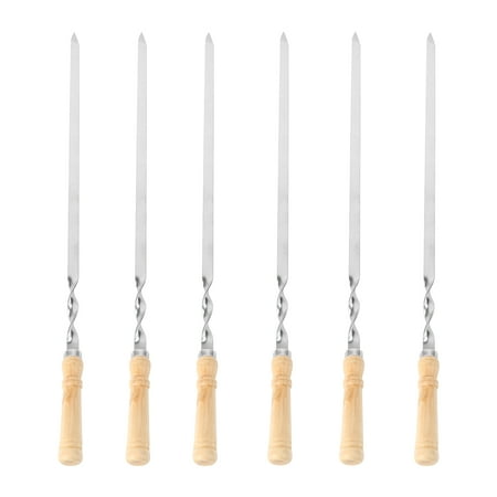 6pcs Wooden Handle Barbecue Skewers Roasting Stick BBQ Tools for Outdoor Camping Picnic
6pcs Wooden Handle Barbecue Skewers Roasting Stick BBQ Tools for Outdoor Camping Picnic