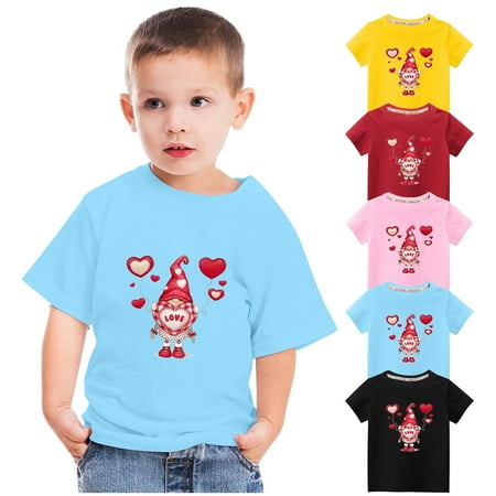 Cotton Shirts for Toddler Kids Boys Girls Fashion Cute Round Neck Print Short Sleeve TopRed qILAKOG Size 7-8 Years
Cotton Shirts for Toddler Kids Boys Girls Fashion Cute Round Neck Print Short Sleeve TopRed qILAKOG Size 7-8 Years