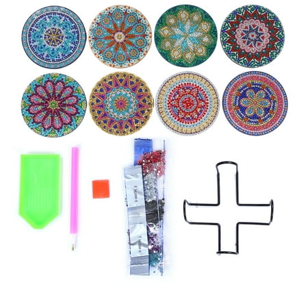 DIY Diamond Coasters for Drinks YEESAM ART 5D Diamond Painting Coasters Kits with Holder Diamond Art Coasters to Make Set of 8 with Absorbent Cork Base for Cups Mugs Glass
DIY Diamond Coasters for Drinks YEESAM ART 5D Diamond Painting Coasters Kits with Holder Diamond Art Coasters to Make Set of 8 with Absorbent Cork Base for Cups Mugs Glass