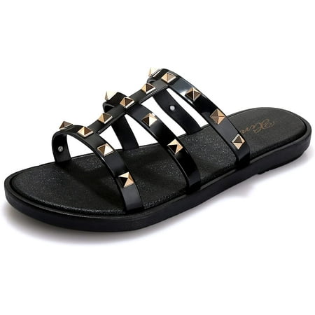 Women s Comfort Studded Flat Sandals Slides Womens Sandals Shoes Comfort Walking with Non Slip on Casual Summer Beach Shoes Lightweight Spa Open Toe Sandals for Indoor & Outdoor
Women s Comfort Studded Flat Sandals Slides Womens Sandals Shoes Comfort Walking with Non Slip on Casual Summer Beach Shoes Lightweight Spa Open Toe Sandals for Indoor & Outdoor