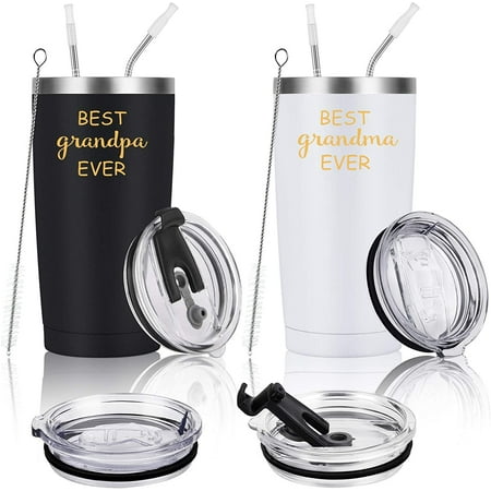 Gingprous 20oz Stainless Steel Insulated Travel Tumbler Set with 2 Lids and Straws Vacuum Insulated Coffee Cup Black&White
Gingprous 20oz Stainless Steel Insulated Travel Tumbler Set with 2 Lids and Straws Vacuum Insulated Coffee Cup Black&White