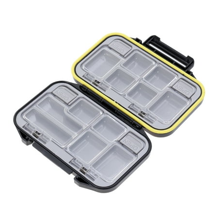 Fishing Hook Box Compression and Impact Resistant Waterproof Hook Box Accessories - Size S (Black)