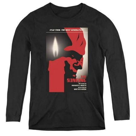 Trevco Sportswear CBS2069B-WL-5 Womens Star Trek & Tng Season 3 Episode 5-Long Sleeve Tee, Black - 2X