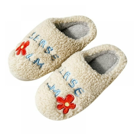 Embroidered Floret Cotton Slippers Women s Men s Comfy Warm Plush Slip-On House Slipper for Winter Indoor Outdoor
Embroidered Floret Cotton Slippers Women s Men s Comfy Warm Plush Slip-On House Slipper for Winter Indoor Outdoor