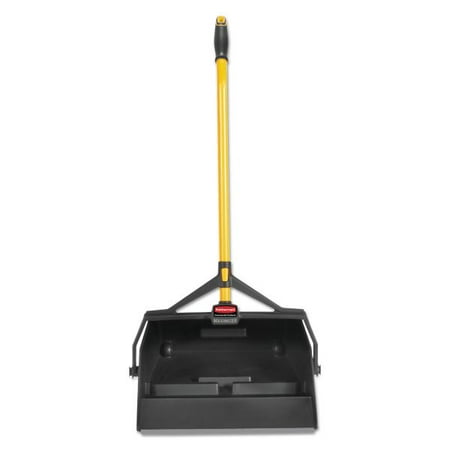 Rubbermaid Maximizer Wet/Dry Debris Pan Polypropylene - Black Yellow - 1 Each