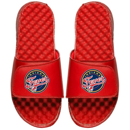 Women s ISlide Red Indiana Fever Primary Logo Slide Sandals