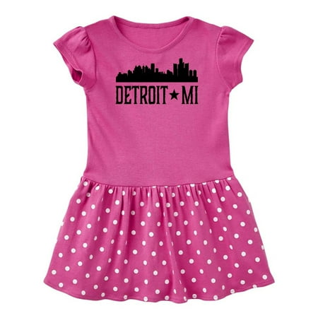 Inktastic Detroit Michigan City Skyline Gift Baby Girl Dress