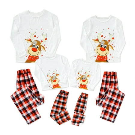 MAMOWEAR Christmas Family Matching Pajamas Sets Deer Printed Top + Plaid Pants Sleepwear Home Loungewear for Women/Men/Kids/Couples (White Kids-10T)
MAMOWEAR Christmas Family Matching Pajamas Sets Deer Printed Top + Plaid Pants Sleepwear Home Loungewear for Women/Men/Kids/Couples (White Kids-10T)