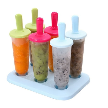Popsicle Molds Set of 6 Reusable Frozen Ice Pop Maker for Homemade Popsicles Easy Release DIY Kids Ice Cream Ice Cream Mold Homemade 
Popsicle Molds Set of 6 Reusable Frozen Ice Pop Maker for Homemade Popsicles Easy Release DIY Kids Ice Cream Ice Cream Mold Homemade