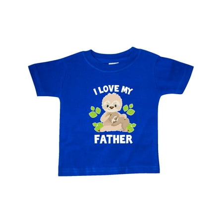 Inktastic Cute Sloth I Love My Father with Green Leaves Gift Baby Boy or Baby Girl T-Shirt 
Inktastic Cute Sloth I Love My Father with Green Leaves Gift Baby Boy or Baby Girl T-Shirt
