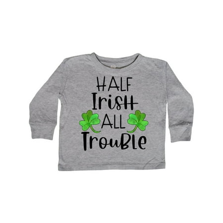 Inktastic Half Irish All Trouble with Green Clovers Gift Toddler Boy or Toddler Girl Long Sleeve T-Shirt
Inktastic Half Irish All Trouble with Green Clovers Gift Toddler Boy or Toddler Girl Long Sleeve T-Shirt
