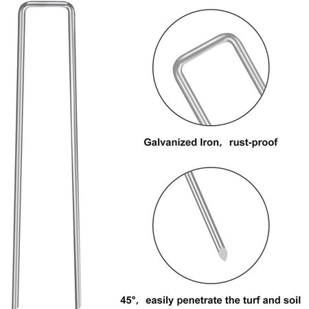 Fnochy Home Tool Floor Cloth Nail Grass Proof Cloth Floor Nail U-shaped Garden Nail Steel Wire Floor Nail Lawns Galvanized Diagona Nail Plastic Film Holder
Fnochy Home Tool Floor Cloth Nail Grass Proof Cloth Floor Nail U-shaped Garden Nail Steel Wire Floor Nail Lawns Galvanized Diagona Nail Plastic Film Holder