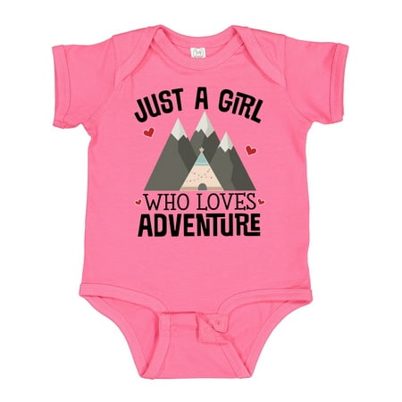 Inktastic Just a Girl Who Loves Adventure Gift Baby Girl Bodysuit