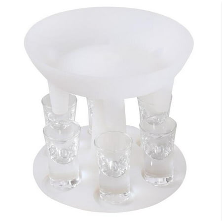 Mittory Round Silicone Fashion Stand Funnel Dispenser Can Hold 6 Cups Dispenser