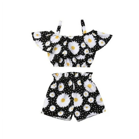 Summer Toddler Baby Girl Casual Clothes Off Shoulder Ruffle Sling Crop Tops Short Pants 2Pcs Outfits
Summer Toddler Baby Girl Casual Clothes Off Shoulder Ruffle Sling Crop Tops Short Pants 2Pcs Outfits