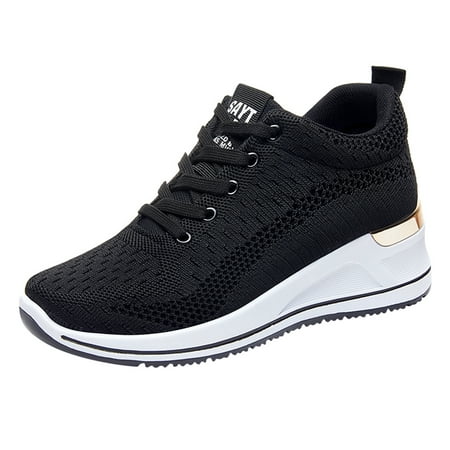 Sneakers For Women Women Wedge Sneakers Thick Sole Breathable Sneakers Non Slip Ultra Light Soft Sole Sneakers Breathable Mesh Sneakers Women S Sneakers Net Surface Black 40
Sneakers For Women Women Wedge Sneakers Thick Sole Breathable Sneakers Non Slip Ultra Light Soft Sole Sneakers Breathable Mesh Sneakers Women S Sneakers Net Surface Black 40