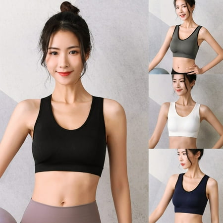 Mairbeon Strappy Back Bras U Collar Shock Resistant Solid Color Medium Support Yoga Bra for Gym
Mairbeon Strappy Back Bras U Collar Shock Resistant Solid Color Medium Support Yoga Bra for Gym