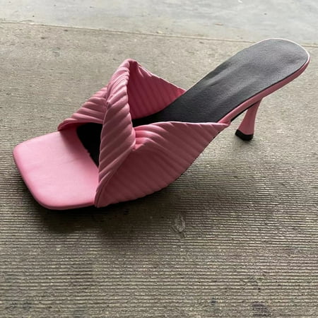 Homadles Womens Summer Sandals- Open Toe High Heel in Store on Clearance Sandals Shoes Pink Size 5.5
Homadles Womens Summer Sandals- Open Toe High Heel in Store on Clearance Sandals Shoes Pink Size 5.5