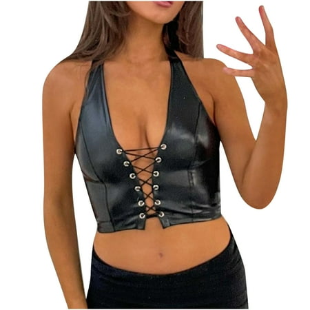 AnuirheiH Women Lingerie Sets Casual Sexy Leather Lingerie Halter Bandage Vest Underwear On Sale
AnuirheiH Women Lingerie Sets Casual Sexy Leather Lingerie Halter Bandage Vest Underwear On Sale