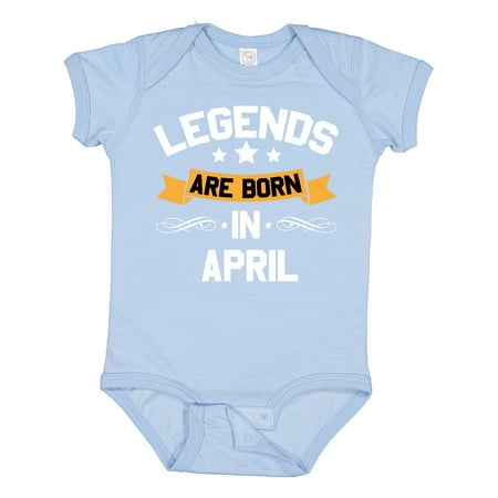 Inktastic Legends Are Born in April Gift Baby Boy or Baby Girl Bodysuit
Inktastic Legends Are Born in April Gift Baby Boy or Baby Girl Bodysuit