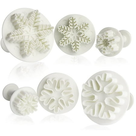 6 Pcs Fondant Cookie Cutter Snowflakes Cookie Cutter Ejector Stamp Cake Decoration Set for Cake Cake Biscuits Chocolate Jelly White
6 Pcs Fondant Cookie Cutter Snowflakes Cookie Cutter Ejector Stamp Cake Decoration Set for Cake Cake Biscuits Chocolate Jelly White