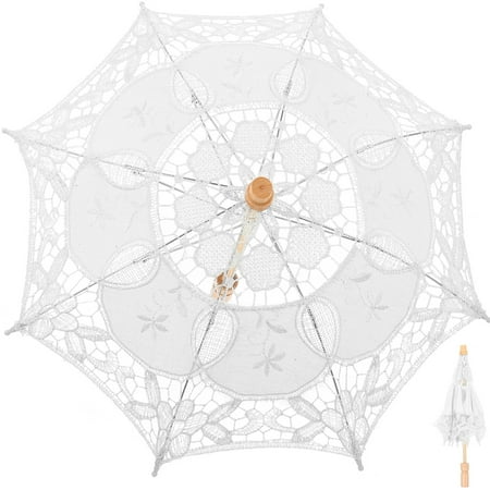 Lace Umbrella Scene Props Lace Parasol Umbrella for Wedding Stage Performance Photography
Lace Umbrella Scene Props Lace Parasol Umbrella for Wedding Stage Performance Photography