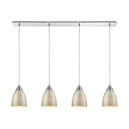 Merida 4-Light Linear Pendant Fixture in Polished Chrome with Silver Linen Glass
Merida 4-Light Linear Pendant Fixture in Polished Chrome with Silver Linen Glass