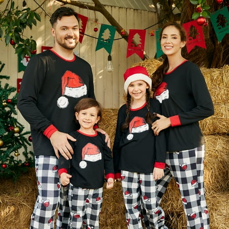 PatPat Christmas Matching Family Pajamas Set Xmas Hat Print Sleepwear 2Piece Long Sleeve Crewneck Nightshirt with Plaid Pajamas Pants Lounge Sets Holiday Jammies Flame Resistant
PatPat Christmas Matching Family Pajamas Set Xmas Hat Print Sleepwear 2Piece Long Sleeve Crewneck Nightshirt with Plaid Pajamas Pants Lounge Sets Holiday Jammies Flame Resistant